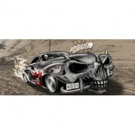 Panoramatická fototapeta - FT3856 - Smrtka – auto