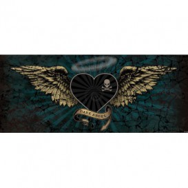 Panoramatická fototapeta - FT3858 - Srdce – modré