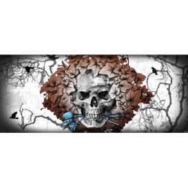 Panoramatická fototapeta - FT3860 - Lebka – sivá