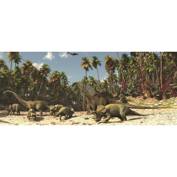 Panoramatická fototapeta - PA0037 - Dinosaury