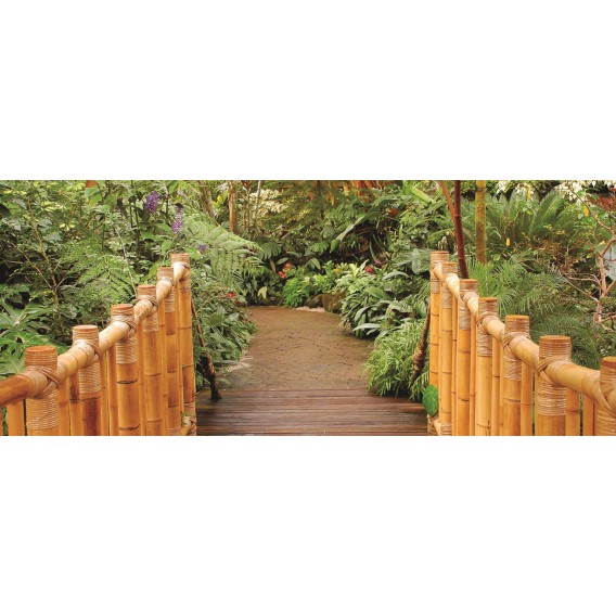 Panoramatická fototapeta - PA0041 - Most do záhrady