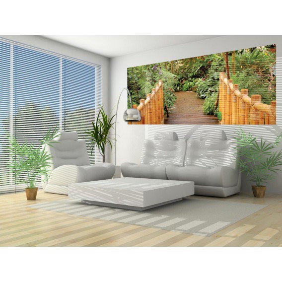 Panoramatická fototapeta - PA0041 - Most do záhrady