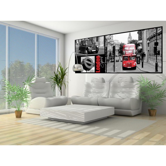 Panoramatická fototapeta - PA0277 - Mozaika Londýna