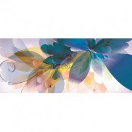 Panoramatická fototapeta - PA0304 - Kreslené kvety