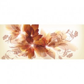 Panoramatická fototapeta - PA0305 - Kreslené kvety