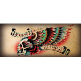 Panoramatická fototapeta - PA4014 - Lebka – oldschool