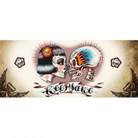 Panoramatická fototapeta - PA4018 - Lebka – oldschool