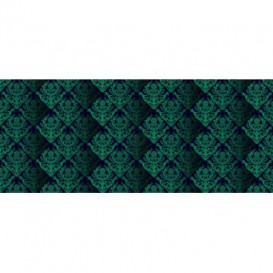 Panoramatická fototapeta - PA4047 - Klasický vzor – čierno zelený