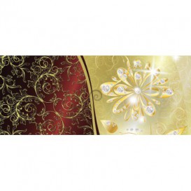 Panoramatická fototapeta - PA4109 - Zlatohnedý vzor