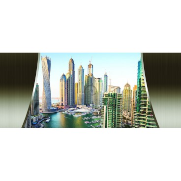 Panoramatická fototapeta - PA4124 - Dubai mrakodrapy