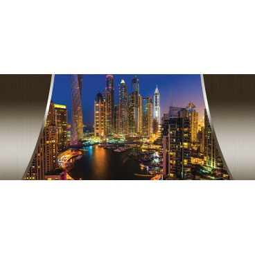 Panoramatická fototapeta - PA4125 - Dubaj v noci
