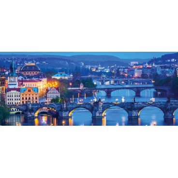 Panoramatická fototapeta - PA4253 - Nočná Praha