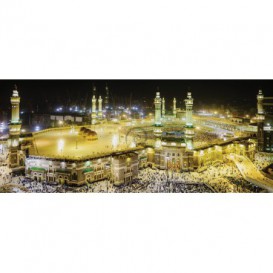 Panoramatická fototapeta - PA4278 - Nočná Kaaba v Mekke
