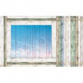 Fototapeta na stenu - FT2685 - Drevená stena – okno