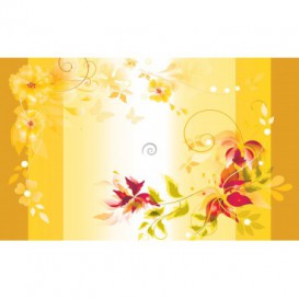 Fototapeta na stenu - FT2405 - Žltý kvetovaný motív