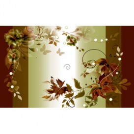 Fototapeta na stenu - FT2407 - Olivový kvetovaný motív