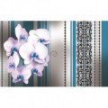 Fototapeta na stenu - FT2882 - Biele kvety na modrom pozadí