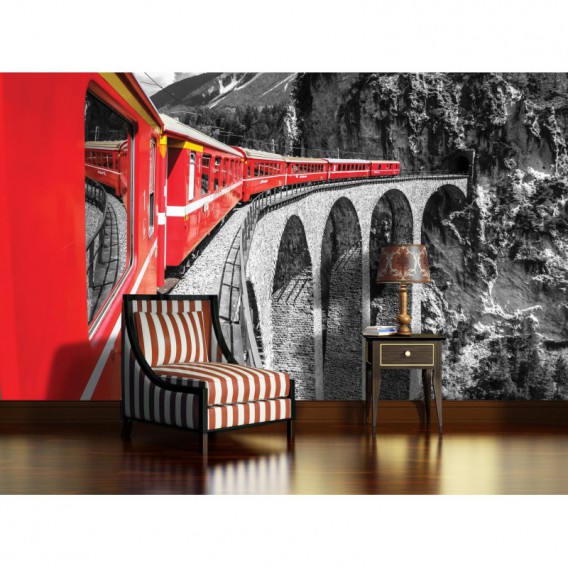 Fototapeta na stenu - FT3545 - Glacier Express vo Švajciarsku