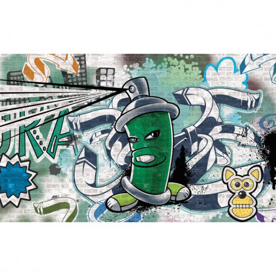 Fototapeta na stenu - FT2031 - Street Style - Graffiti - zelená