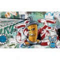 Fototapeta na zeď - FT2030 - Street Style - Graffiti - žlutá