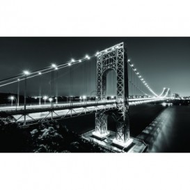 Fototapeta na zeď - FT3535 - Manhattan most - černobílý
