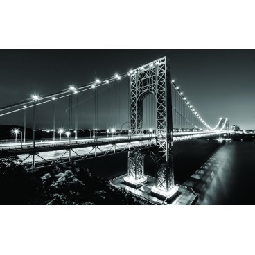 Fototapeta na stenu - FT3535 - Manhattan most – čiernobiely