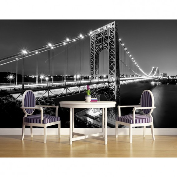 Fototapeta na stenu - FT3535 - Manhattan most – čiernobiely