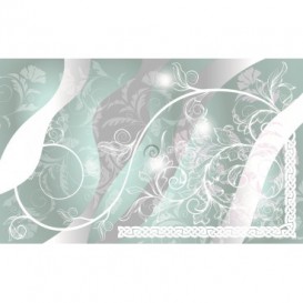 Fototapeta na stenu - FT3538 - Kvetovaný ornament – bledomodré pozadie