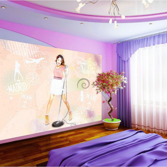 Fototapeta na stenu - FT2104 - Violetta s mikrofónom
