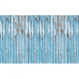 Fototapeta na zeď - FT3627 - Dřevěná stěna - modrá