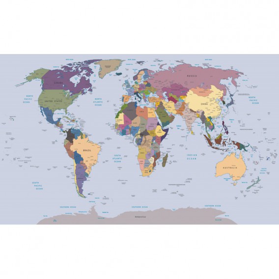 Fototapeta na zeď - FT4628 - Mapa světa
