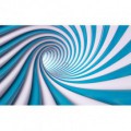 Fototapeta na stenu - FT4632 - Špirálový modrý tunel - 3D