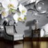 Fototapeta na zeď - FT3049 - Orchidej na šedém pozadí