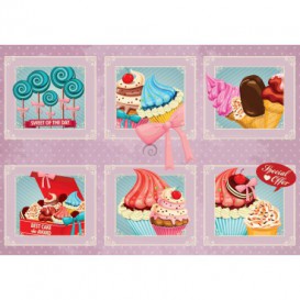 Fototapeta na stenu - FT4698 - Cupcake - koláž