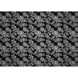 Fototapeta na stenu - FT3459 - Čiernobiele kvety
