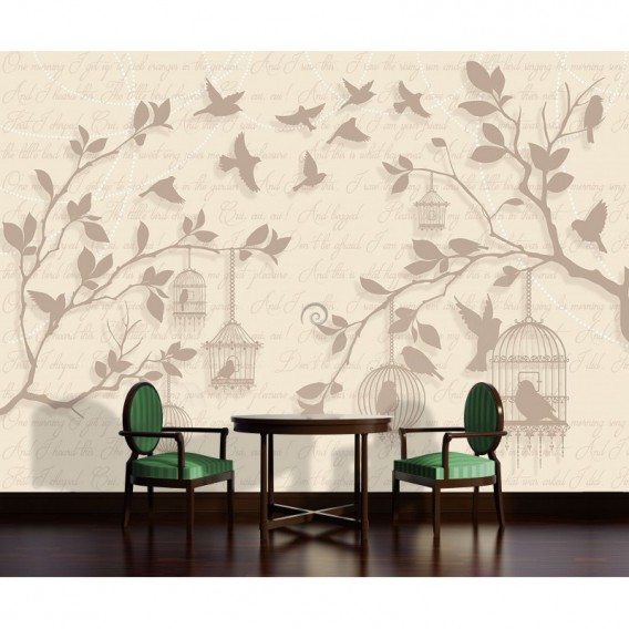 Fototapeta na stenu - FT3494 - Vintage vtáky