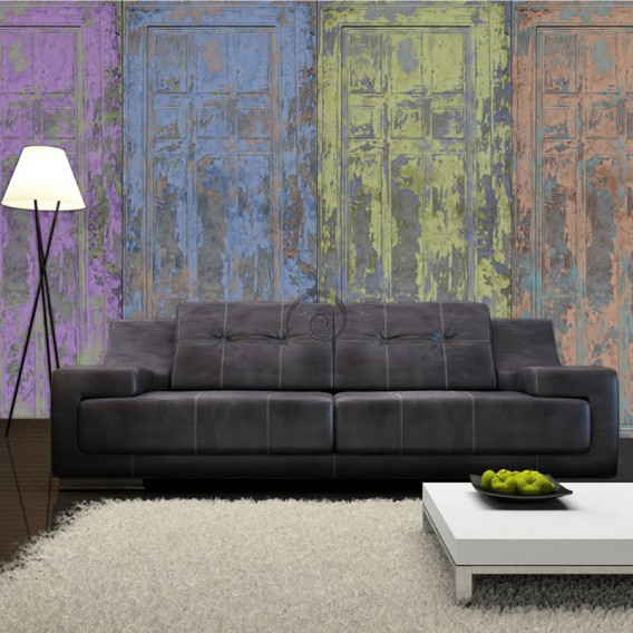 Fototapeta na stenu - FT3216 - Farebné drevo