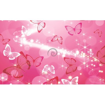 Fototapeta na stenu - FT0188 - Ružové motýle