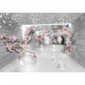 Fototapeta na stenu - FT5088 - 3D tunel s kvetmi