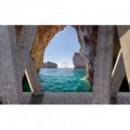 Fototapeta na stenu - FT5463 - Pohľadový betón - Výhľad na skalnatý útes