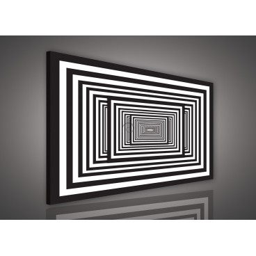 Obraz na plátne obdĺžnik - OB0556 - Čiernobiele kocky
