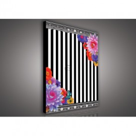 Obraz na plátne obdĺžnik - OB0584 - Čiernobiele pásy