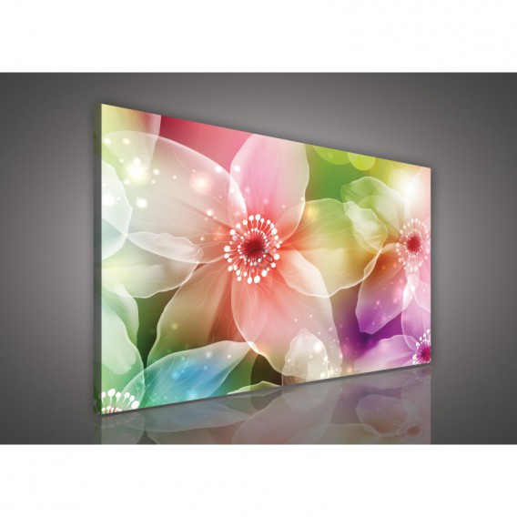 Obraz na plátne obdĺžnik - OB0127 - Farebné kvety