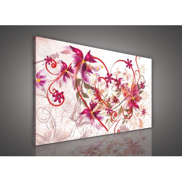 Obraz na plátne obdĺžnik - OB0255 - Kreslené kvety