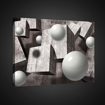 Obraz na plátne obdĺžnik - OB0805 - 3D gule a kocky