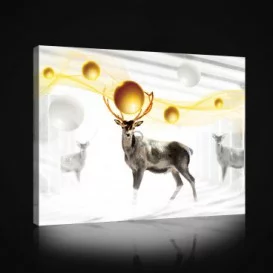 Obraz na plátne obdĺžnik - OB0875 - Jeleň