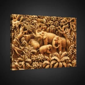 Obraz na plátne obdĺžnik - OB0950 - Slony