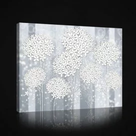 Obraz na plátne obdĺžnik - OB0993 - Biele kvety