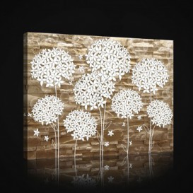 Obraz na plátne obdĺžnik - OB0995 - Biele kvety