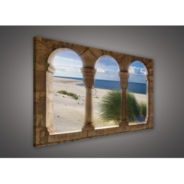 Obraz na plátne obdĺžnik - OB0235 - Oblúky a pláž
